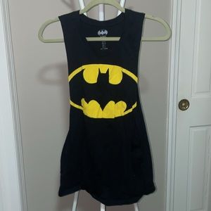 Batman sleeveless top! Batman symbol, very. Meant to have tank underneath